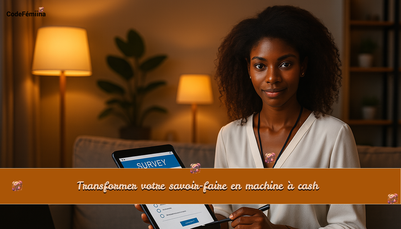 Transformer votre savoir-faire en machine à cash